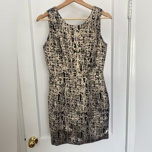 Size small cocktail dress - black and gold